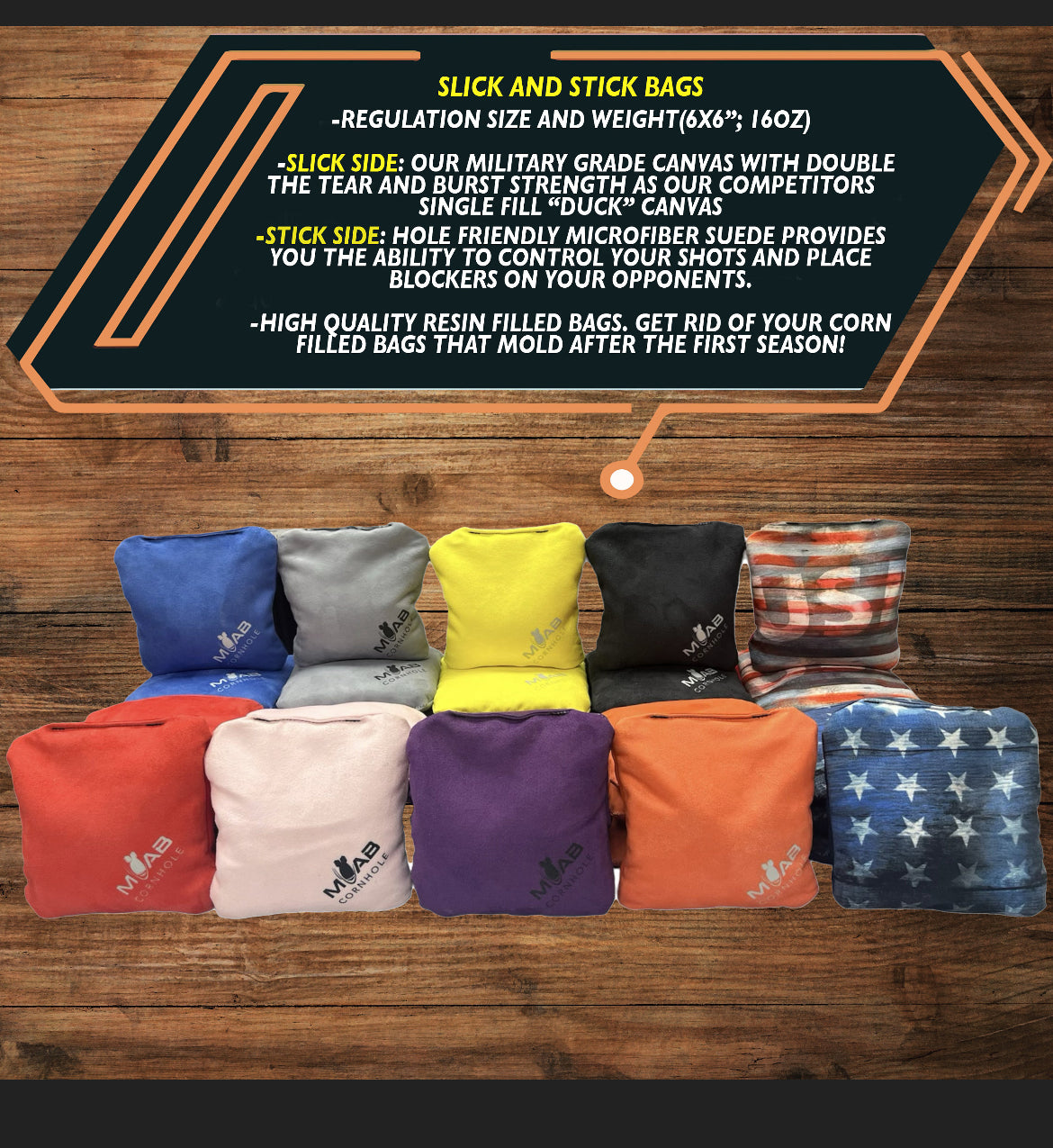 Slick and Stick Bags sets of 4