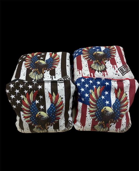 Eagle American Flag Pro  All weather Resin  Cornhole Bags